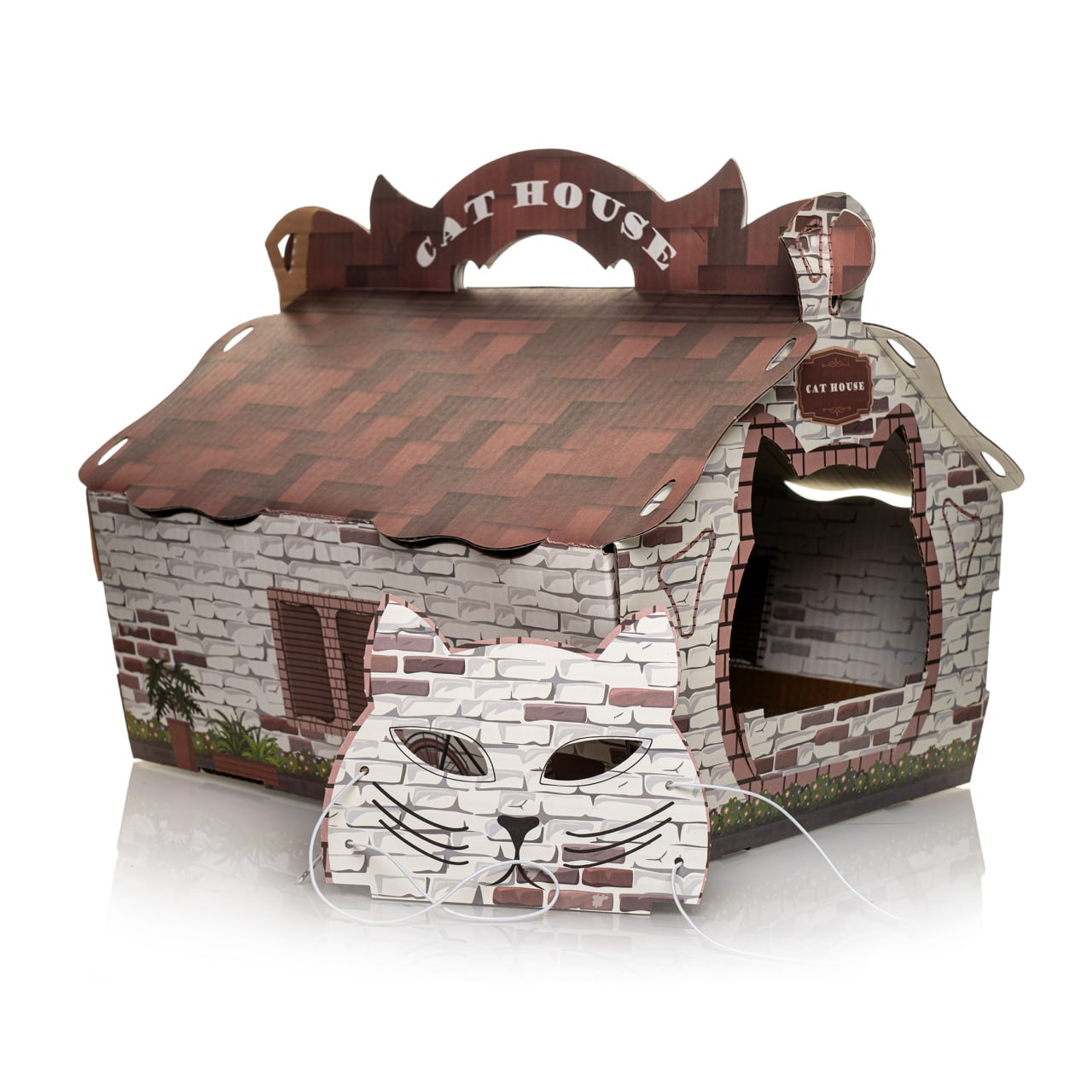 Cardboard house for cats