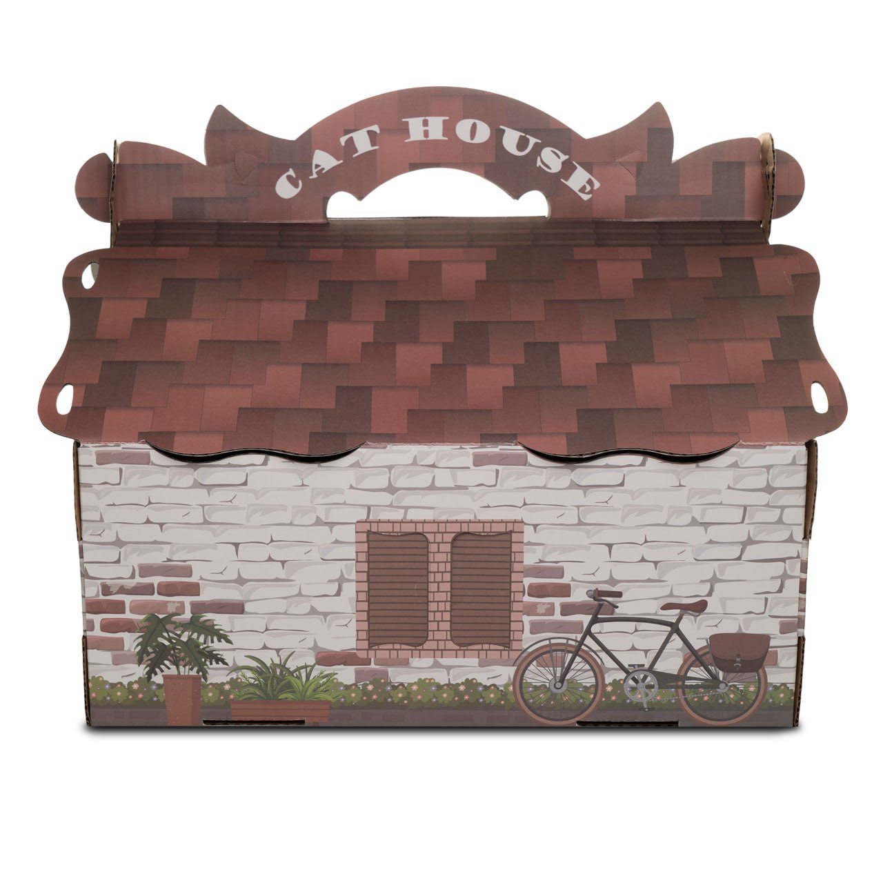 Cardboard house for cats